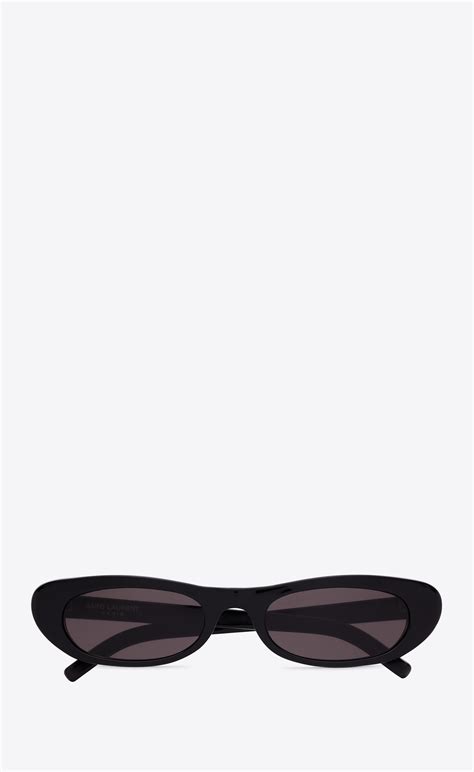 557 ysl|Saint Laurent Eyewear SL 557 Slim Oval Sunglasses .